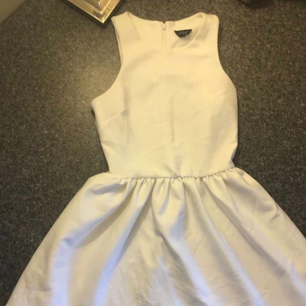 White top shop dress.